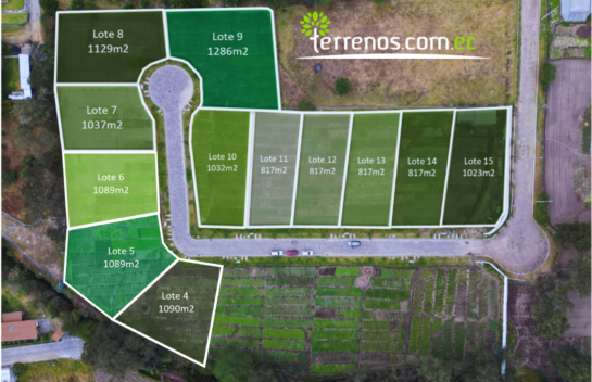 Terrenos independientes de venta desde 817m2. Urb. Magnolias, Tumbaco