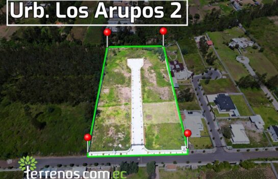 Venta de Terreno en Llano Chico 1.000 m2 Urbanización Privada El Arupo II, a 15 Min de Nayon