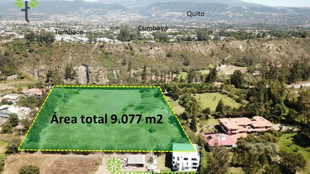 Terreno de venta en Puembo 9.077m2  Hermosa vista para Quintas Campestres