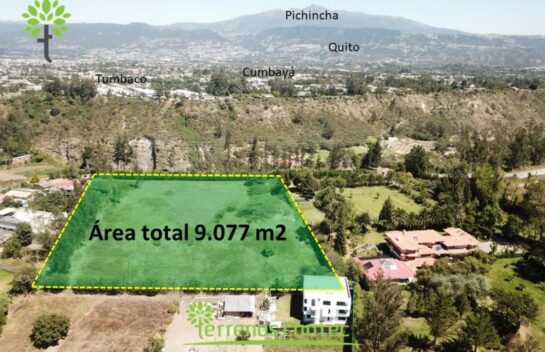 Terreno de venta en Puembo 9.077m2 Hermosa vista para Quintas Campestres