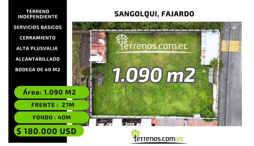 Terreno en venta en Sangolquí, Rumiñahui, Pichincha