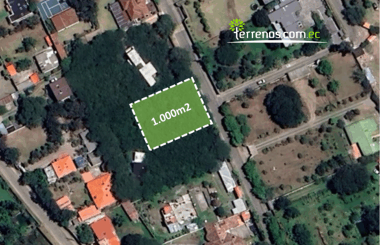 Terreno en venta de 1.000m2 en Urb. Las Peñas, Tumbaco