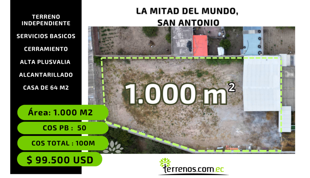 Terreno en venta en Mitad del Mundo, Quito, Pichincha