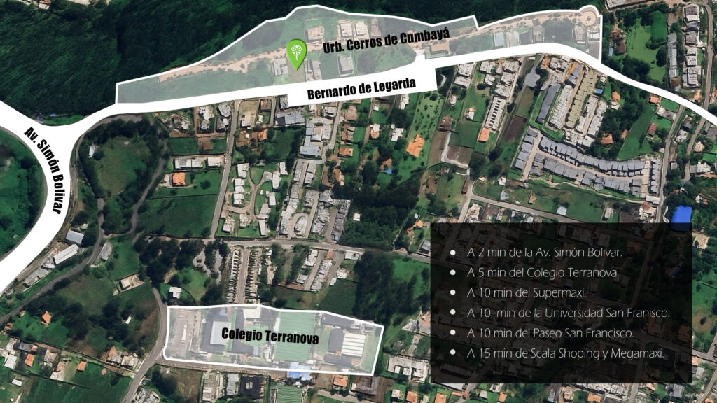 Vista adicional de terreno en venta en Cumbayá, Quito, Pichincha