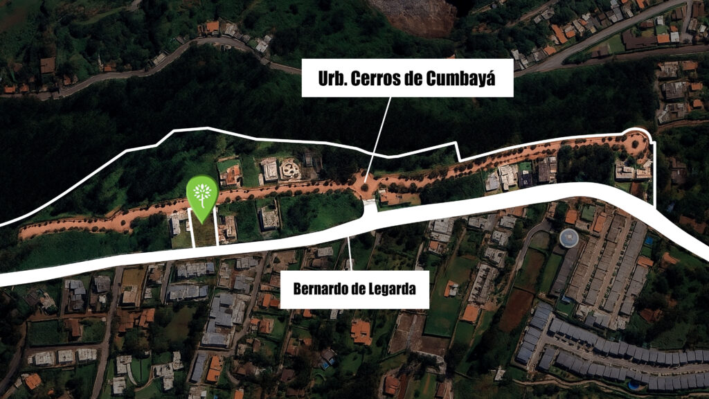 Vista adicional de terreno en venta en Cumbayá, Quito, Pichincha