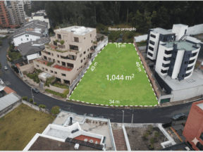 Terreno en venta 1.044 m2 en El Bosque, Quito. Ideal para Proyecto Residencial Exclusivo