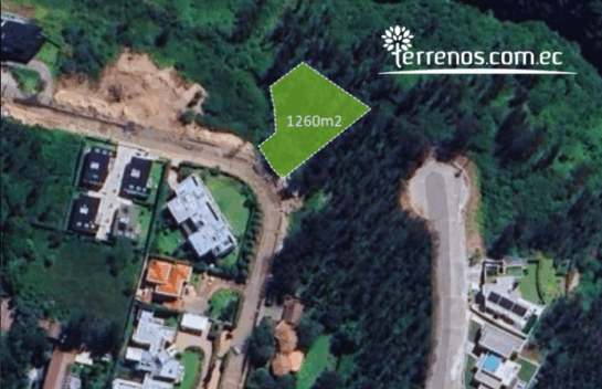 Terreno de venta en Nayón 1.260m2 en exclusiva Urbanización
