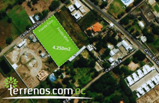 Terreno Independiente de venta de 4.250 m2 en Tumbaco