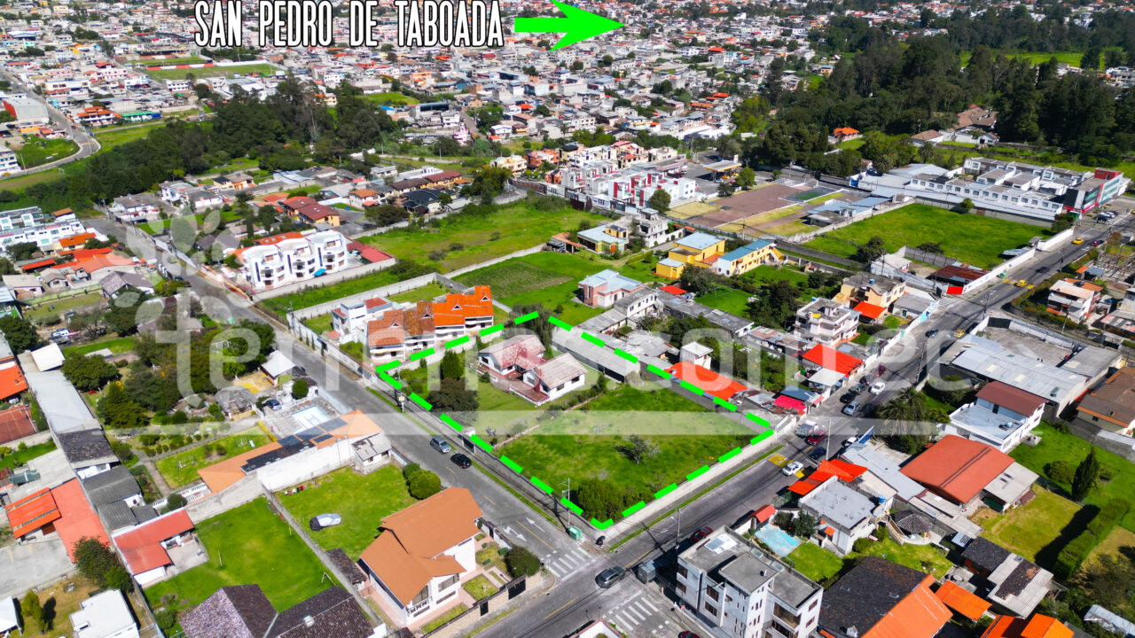 Terreno de venta en Sangolquí 3.000m2 barrio La Previsora San Nicolás