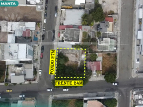 Terreno de venta en Manta 633 m2 Barrio Perpetuo Socorro