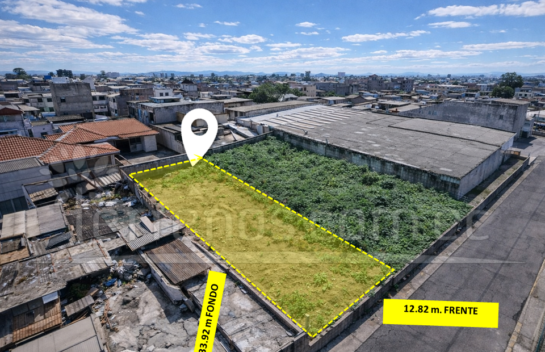 Terreno de venta 434 m2 sector San Fernando, Arriba de la Occidental