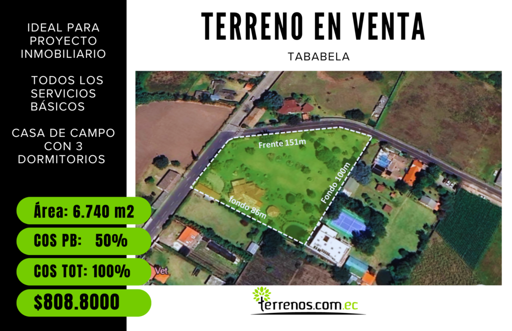 Terreno en venta en Tababela, Quito, Pichincha