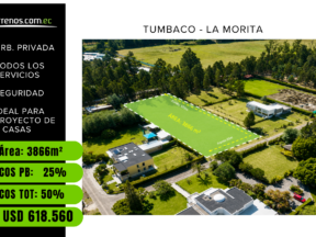 Terreno en venta en Tumbaco 3866m², sector la Morita