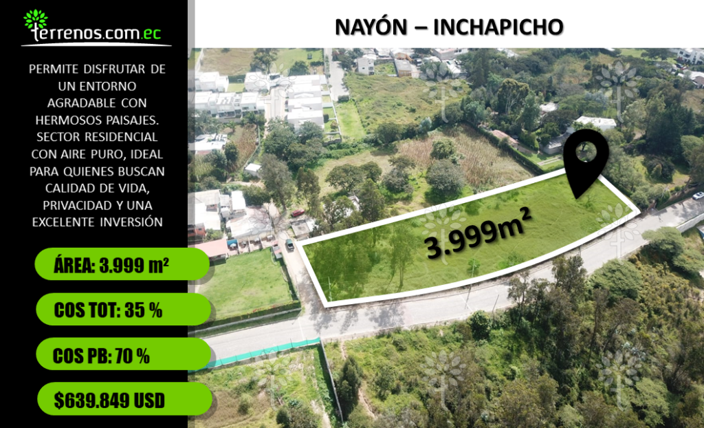 Terreno en venta en Nayón, Quito, Pichincha