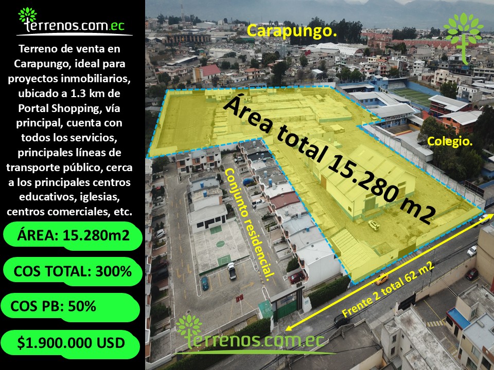 Terreno en venta en Carapungo, Quito, Pichincha