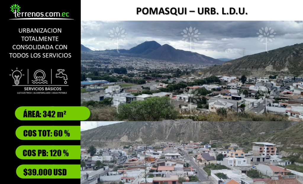 Vista adicional de terreno en venta en Pomasqui, Quito, Pichincha