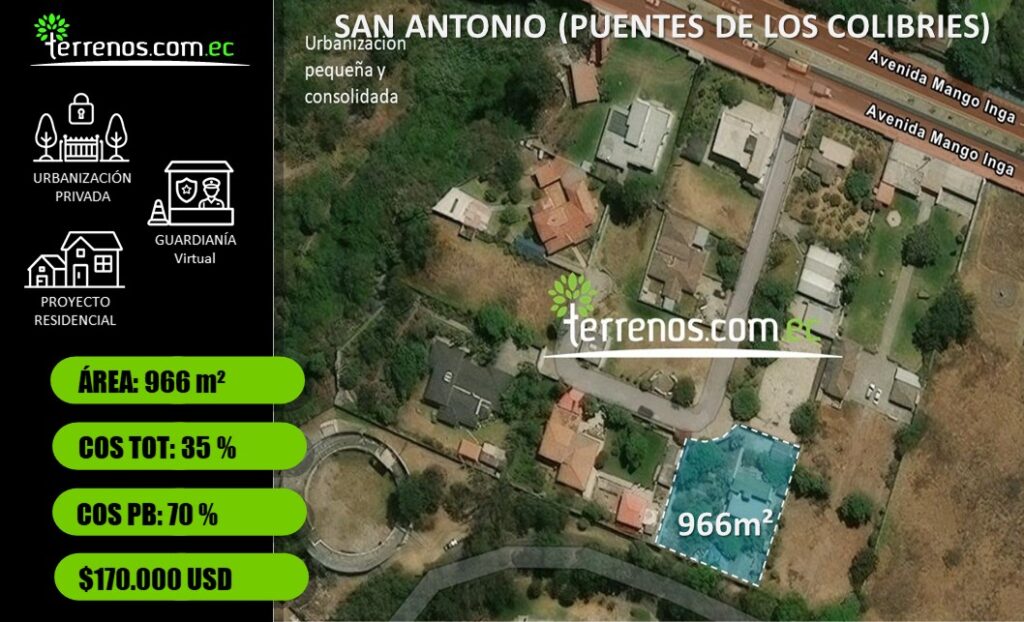 Terreno en venta en San Antonio de Pichincha, Quito, Pichincha