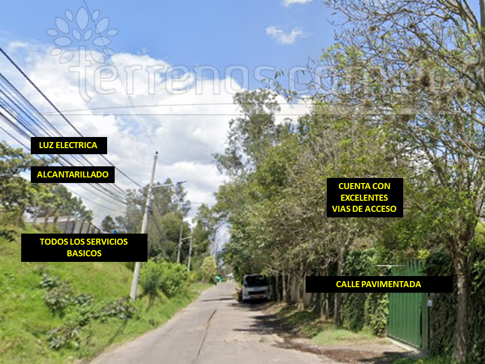 Vista adicional de terreno en venta en Cumbayá, Quito, Pichincha