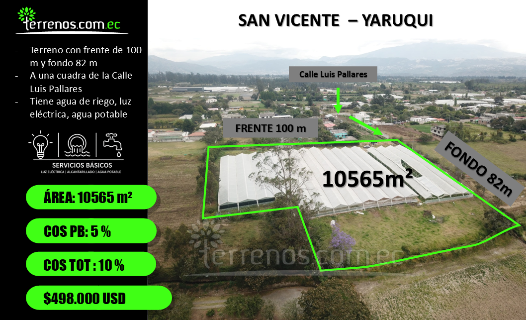 Vista adicional de terreno en venta en Yaruqui, Quito, Pichincha