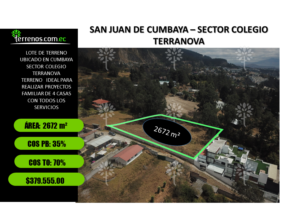 Terreno en venta en Cumbayá, Quito, Pichincha