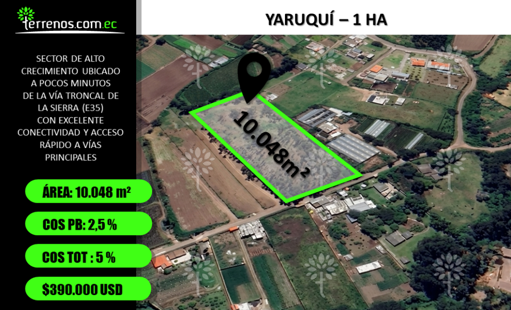 Terreno en venta en Yaruqui, Quito, Pichincha