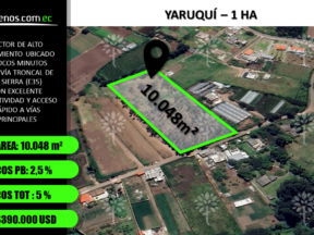 Terreno independiente de venta 10.048 m² sector en Yaruquí