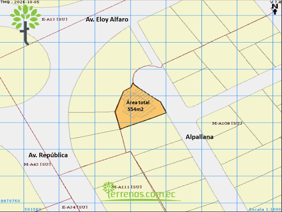 Vista adicional de terreno en venta en La Carolina, Quito, Pichincha