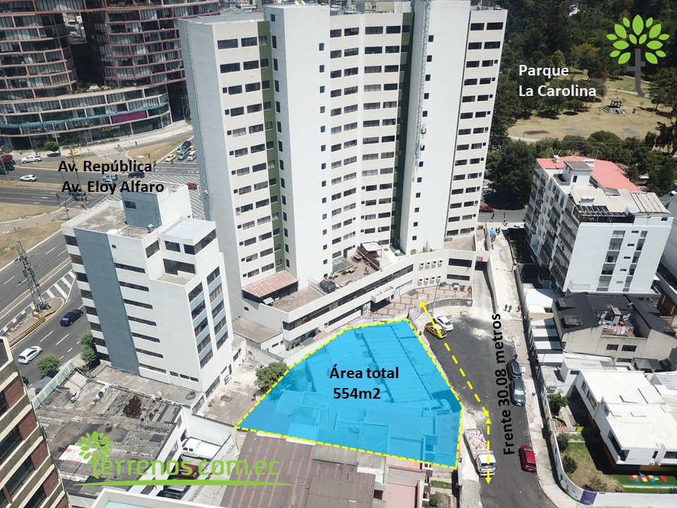 Vista adicional de terreno en venta en La Carolina, Quito, Pichincha
